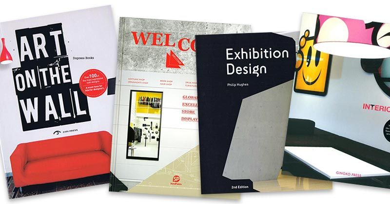 Bøger om arkitektur, display og interiør